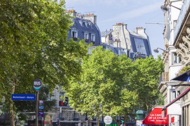 PARIS, FRANCE, on AUGUST 31, 2015. Architectural details of typical buildings