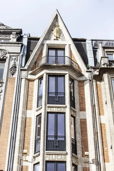 Lille, Frankrike, den 28 augusti 2015. Arkitektoniska Detaljer för typiska byggnader — Stockfoto