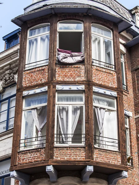 LILLE, FRANCE, 28 августа 2015 года. Архитектурные детали типичных зданий — стоковое фото