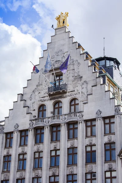 Lille, Frankrike, den 28 augusti 2015. Arkitektoniska Detaljer för typiska byggnader — Stockfoto