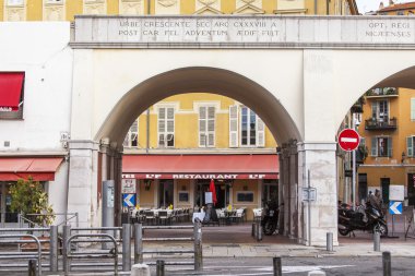 Nice, Fransa - 13 Ocak 2016 üzerinde. Şehir manzarası.