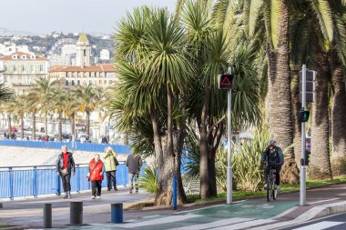 NICE, FRANCE - on JANUARY 7, 2016.  Typical urban view.