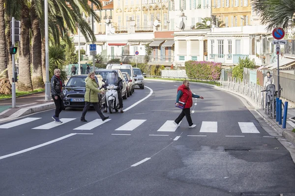 NICE, FRANCE - on JANUARY 7, 2016.  Typical urban view. — 스톡 사진