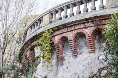 Nice, Fransa - 7 Ocak 2016 üzerinde. Park Shatto'nın Hill, mimari detaylar