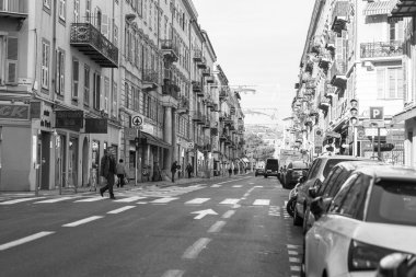 Nice, Fransa - 13 Ocak 2016 üzerinde. Şehir manzarası.