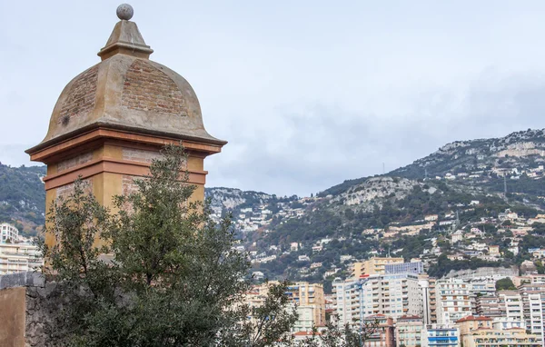 MONTE-CARLO, MONACO, on JANUARY 10, 2016. Remains of old fortress, one of symbols of the Principality of Monaco — Stockfoto
