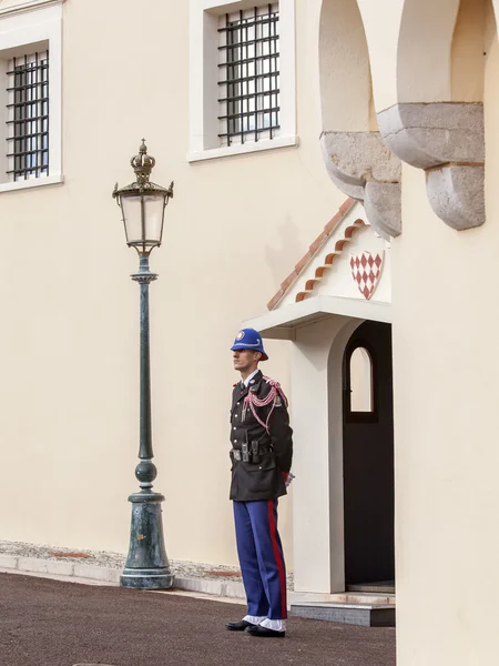 Monte-Carlo, Monaco, på 10 januari 2016. Slotten av prinsen av Monaco — Stockfoto