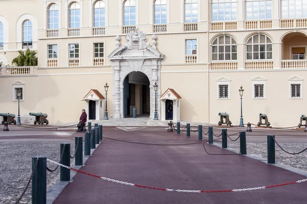 Monte-Carlo, Monaco, på 10 januari 2016. Slotten av prinsen av Monaco — Stockfoto