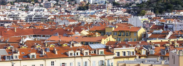 Niza, FRANCIA, en Enero 7, 2016. Una vista de la ciudad desde un punto alto . — Foto de Stock