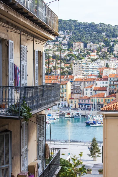 NICE, FRANCE - on JANUARY 7, 2016. The old city, typical architectural details in Provencal style — Stock Photo, Image