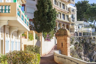 Monte-Carlo, Monaco, üzerinde 10 Ocak 2016. Pitoresk bakmak