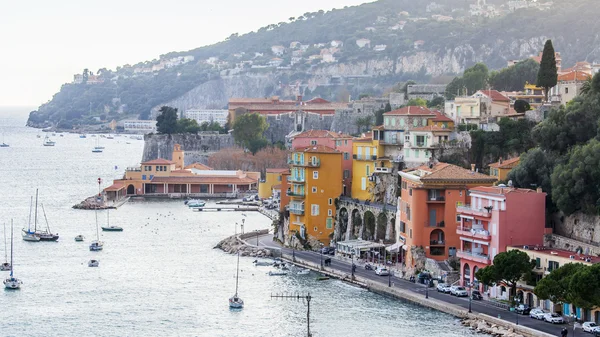 Villefranche-Sur-Mer, Frankrike, på 8 januari 2016. Kustlandskap — Stockfoto