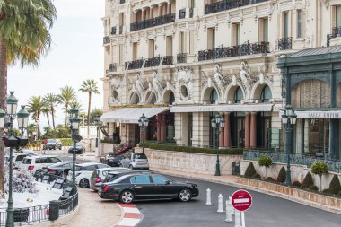 Monte-Carlo, Monaco, üzerinde 10 Ocak 2016. Mimari Detaylar 