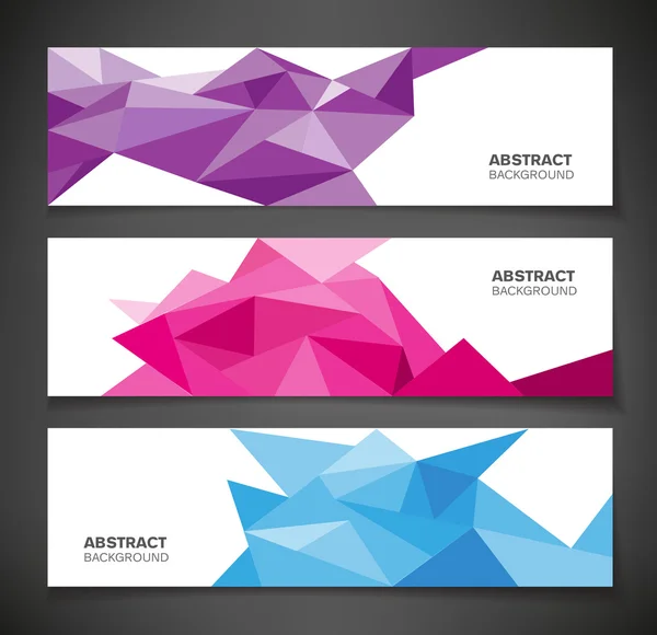 Abstract Geometric Banners — Stock Vector