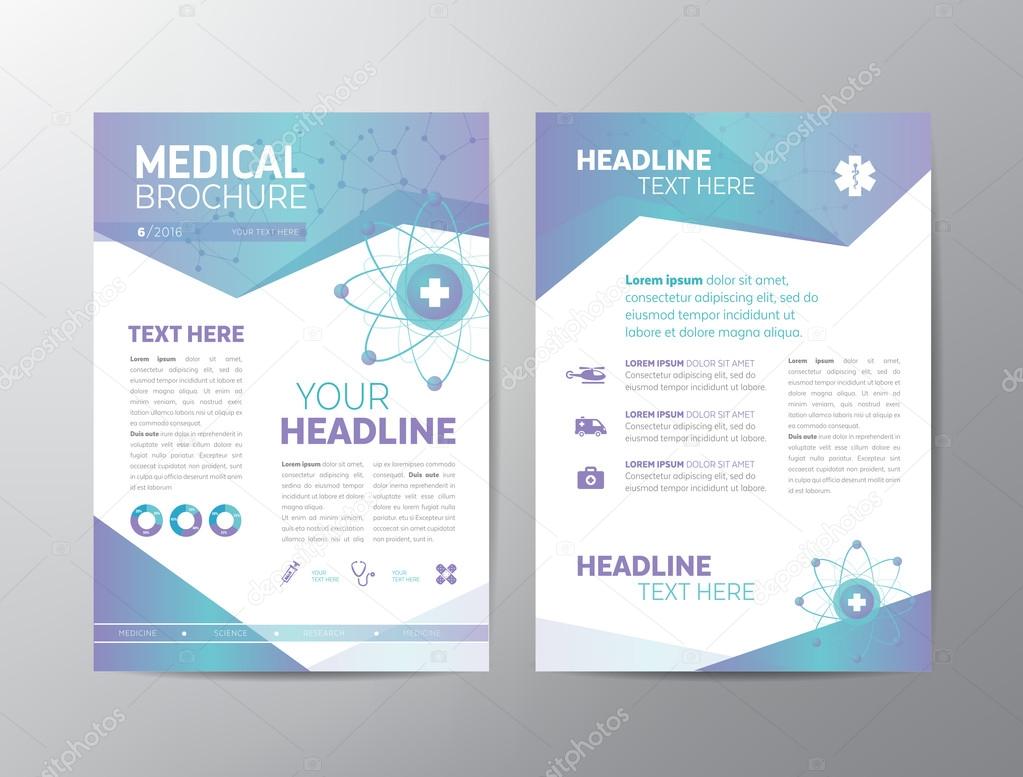 Medical Brochure - Leaflet Stock Vector Image by ©annafrajtova Throughout Healthcare Brochure Templates Free Download