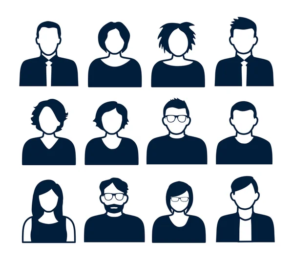 Avatars - Personnages — Image vectorielle