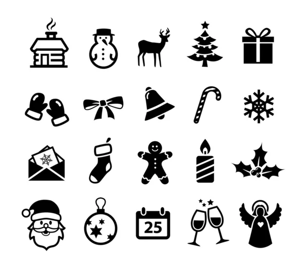 Christmas Icons — Stock Vector