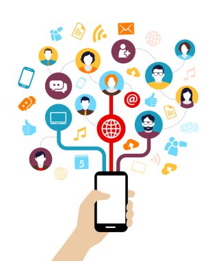 sosyal medya arka plan