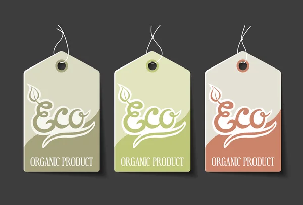 Organic Labels — Stock Vector