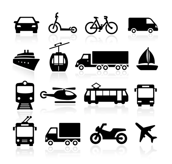 Transport Icons — Stock Vector