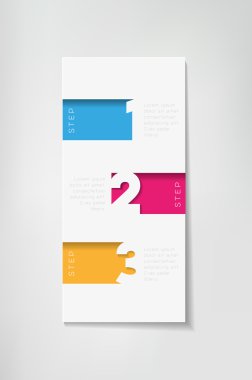Üç adım infographics