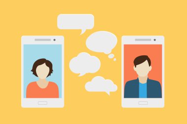 Cep telefonu sohbet veya arama