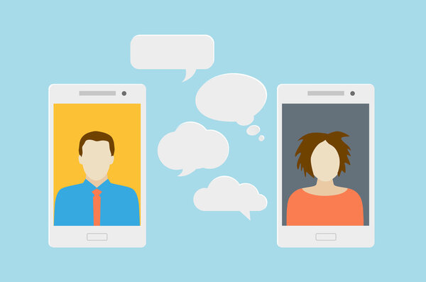 Мобильный телефон чат или звонок
