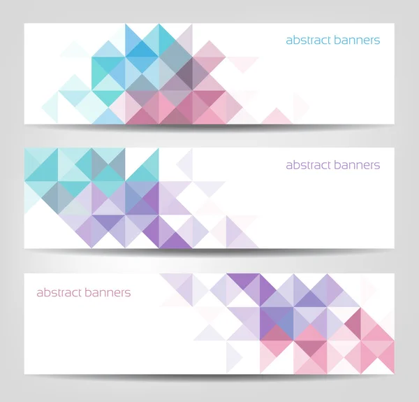 Abstracte banners — Stockvector