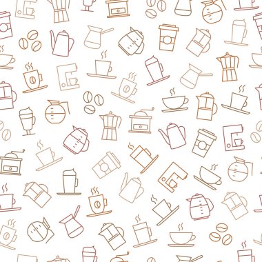 kahve seamless modeli