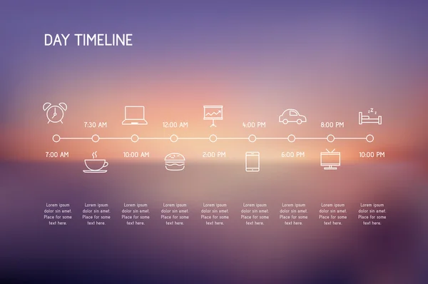 Calendário do dia - ações diárias — Vetor de Stock