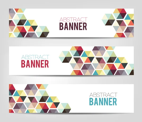 Abstract Geometrical Banners — Stock Vector