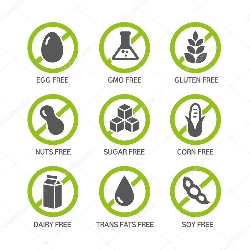 Allergens Icons - GMO free