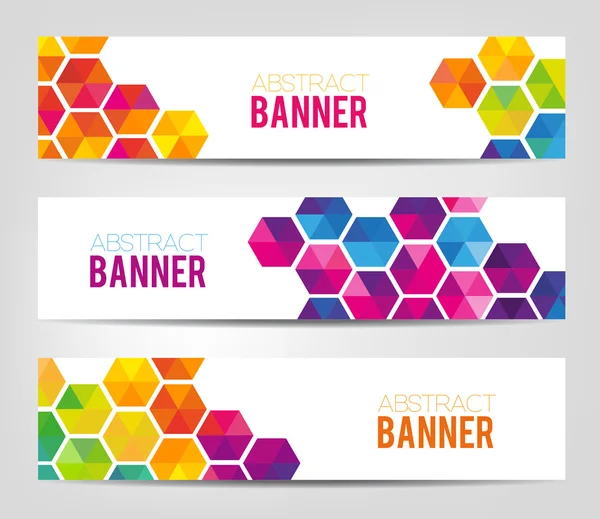 Abstrakte geometrische Banner — Stockvektor