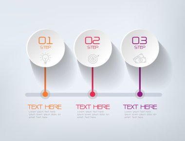 Üç adım Infographics, iş başarısı