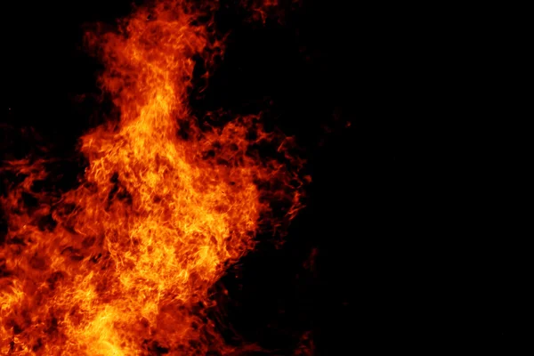 Lägerelden flames - abstrakt foto — Stockfoto