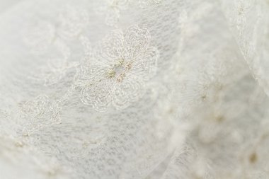 Çiçek desenli güzel dantel - makro fotoğraf