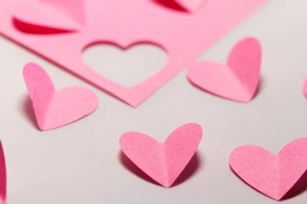 Papel rosa Corazones —  Fotos de Stock