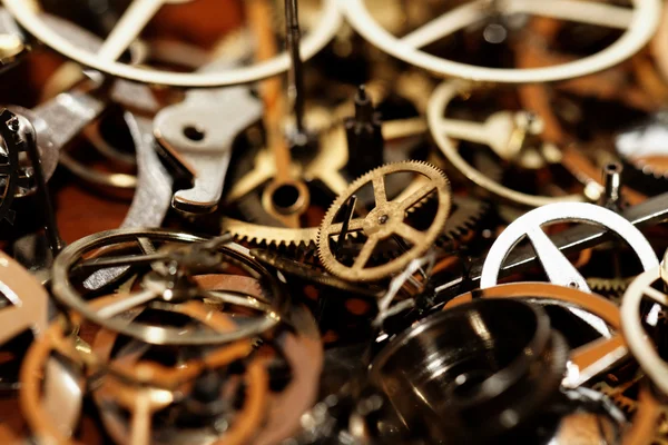 Detail of clock parts for restoration — Stock Photo, Image