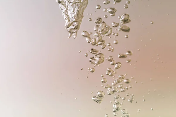 Vattenbubblor - makro foto Stockfoto