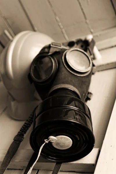 Oude gas masker — Stockfoto