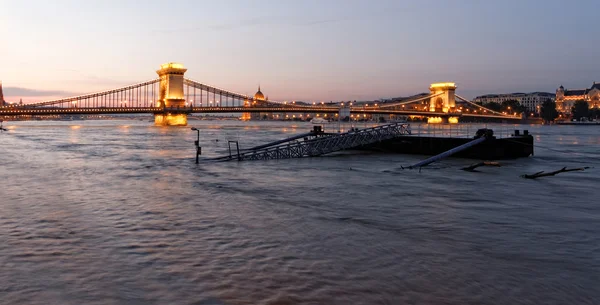 Donau in Boedapest — Stockfoto