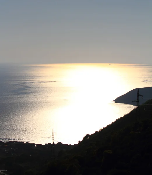 Solnedgång i havet — Stockfoto