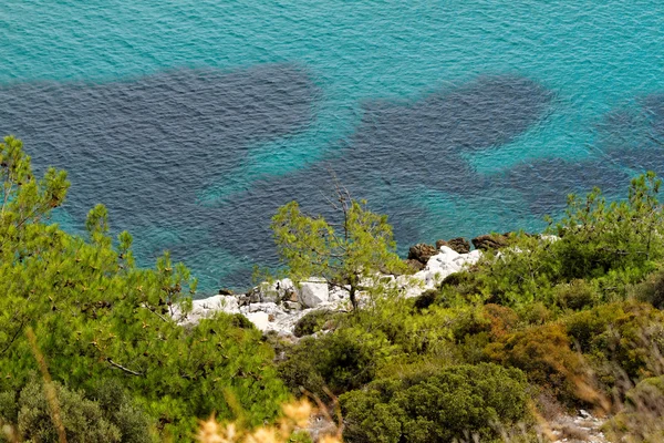 Wunderschönes Meer in Thassos — Stockfoto