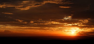 Günbatımı ve harika bulutlar