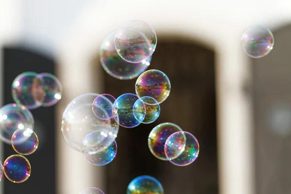 Bubbles from bubble blower