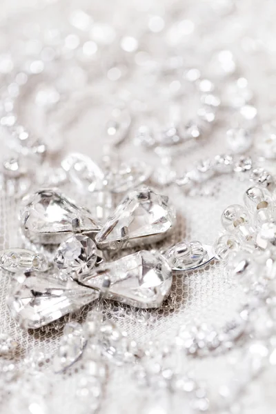 Detail of wedding dress — Stock Photo, Image