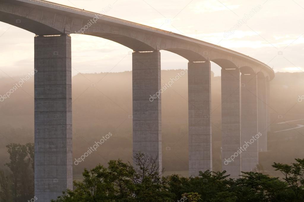 Large highway viaduct