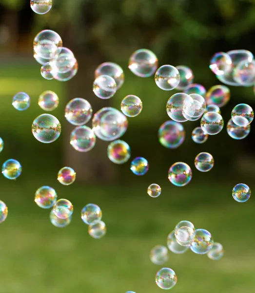Blasen aus Blasengebläse — Stockfoto