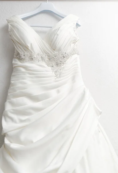 Détail de robe de mariée — Photo