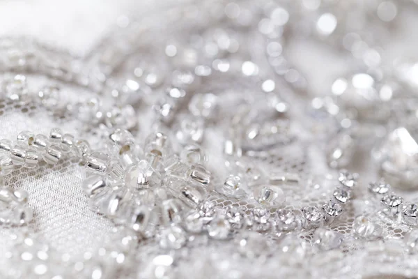 Detail of wedding dress — Stock Photo, Image